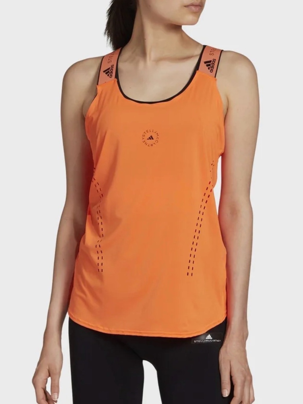 Adidas by Stella McCartney TruePurpose Loose Orange Tank Top, Size L